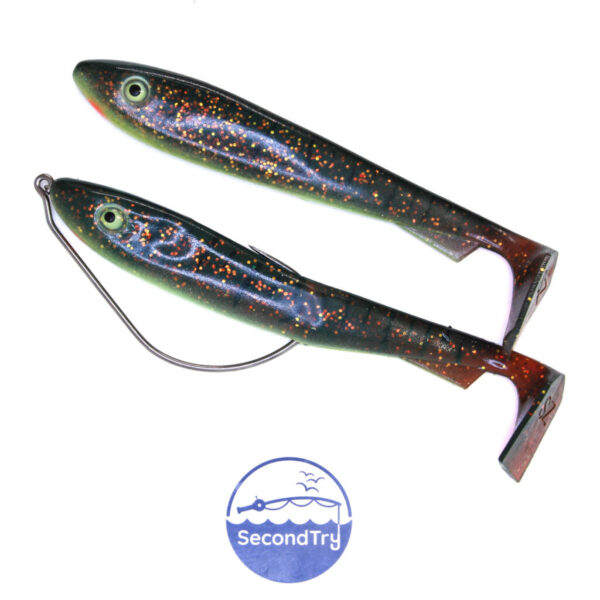 Mc Rubber Shad 21cm - 2 Pack - Olive Shine