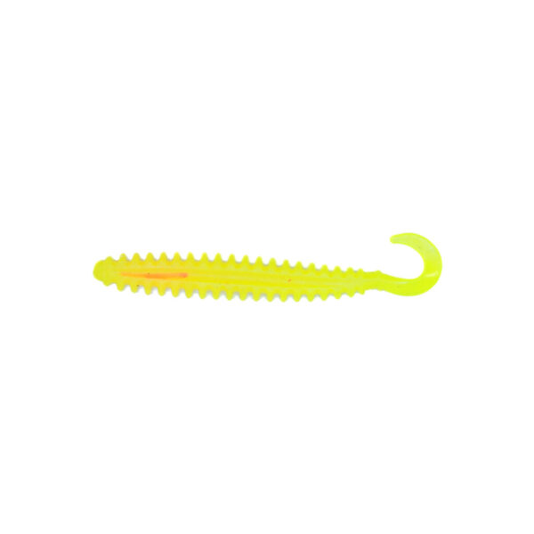 Gul/Orange Rygg Ribbed Worm 12cm