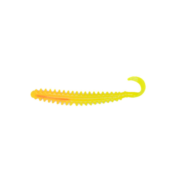 Orange Ribbed Worm 12cm